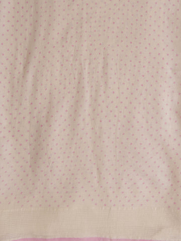 Pink Muslin Cotton Saree