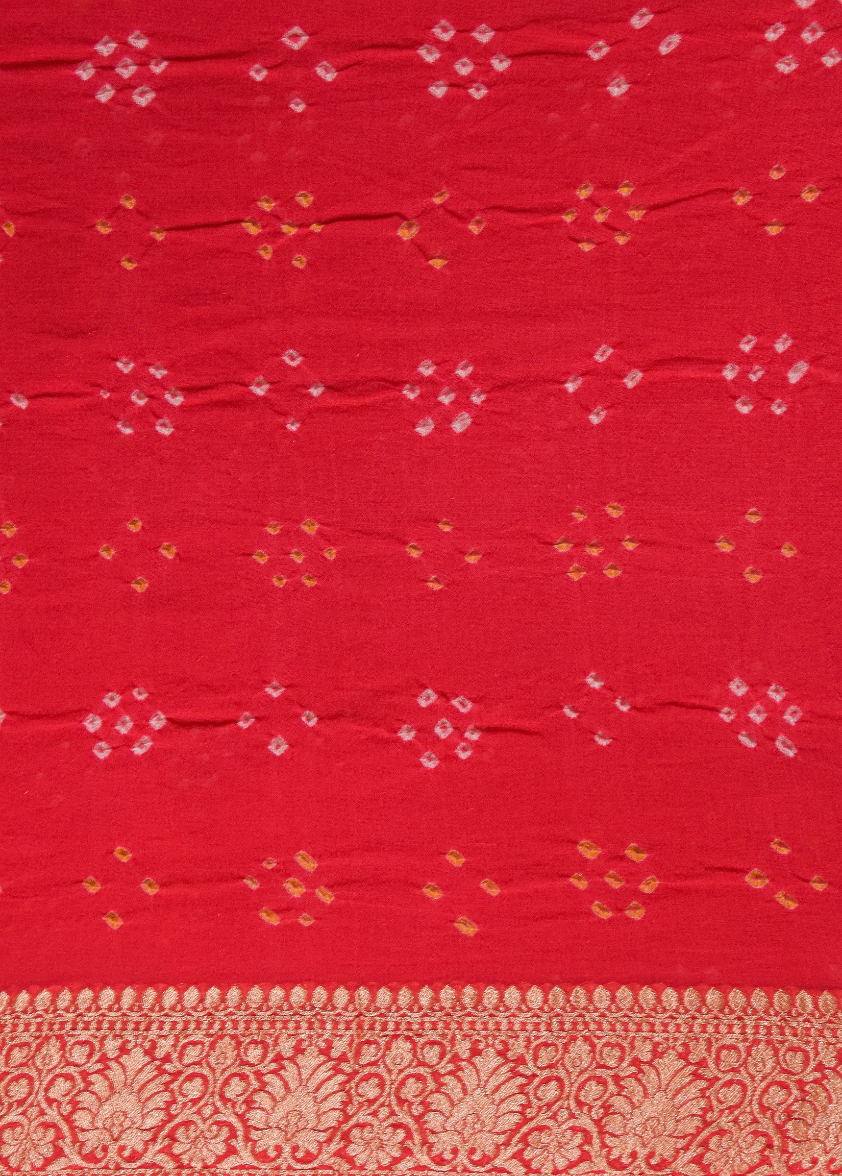 Multicoloured Georgette Bandhani Saree