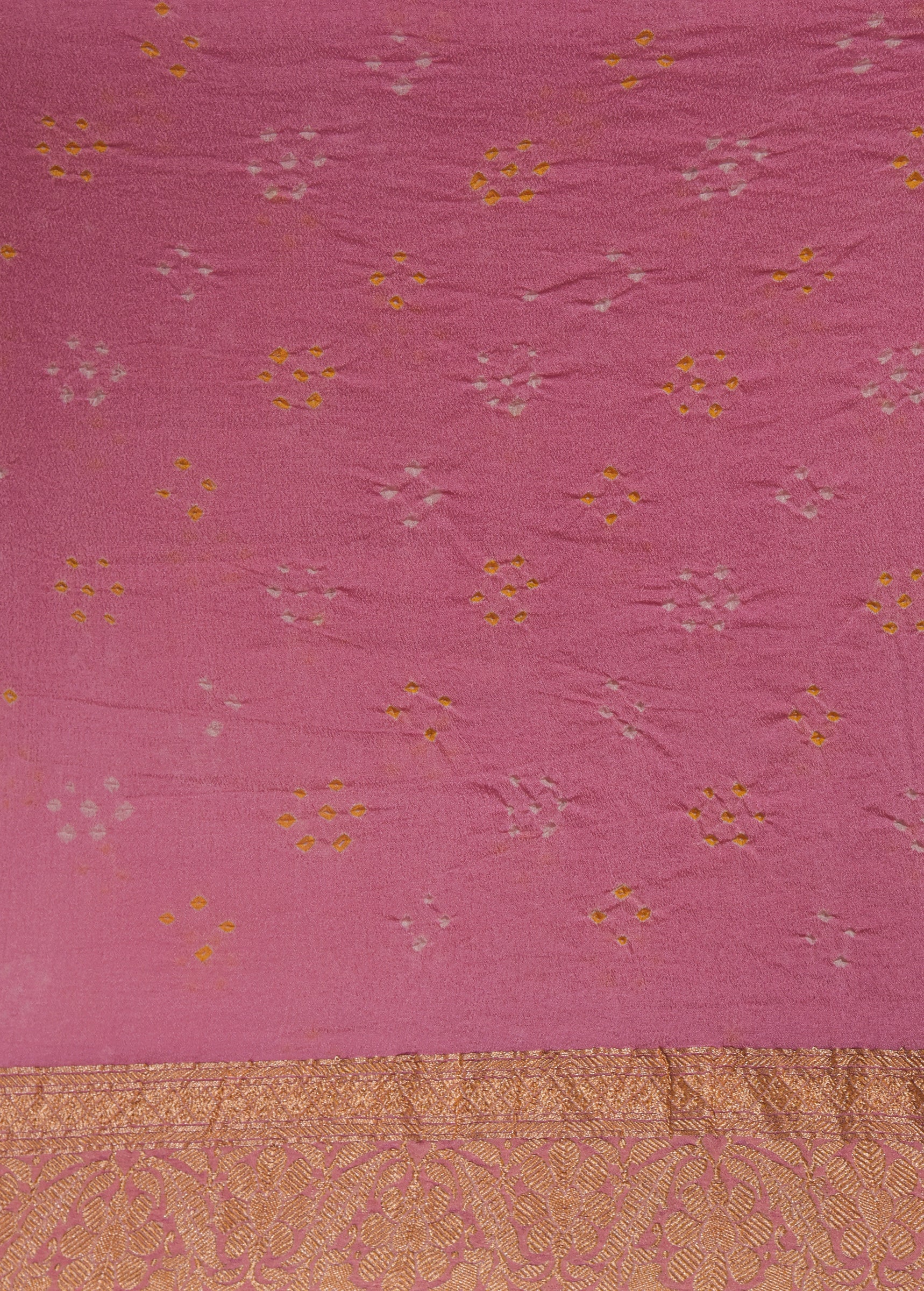 Multicoloured Georgette Bandhani Saree