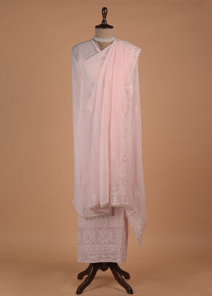 Pink Georgette Dress Material - Image 4 | Greenways Delhi