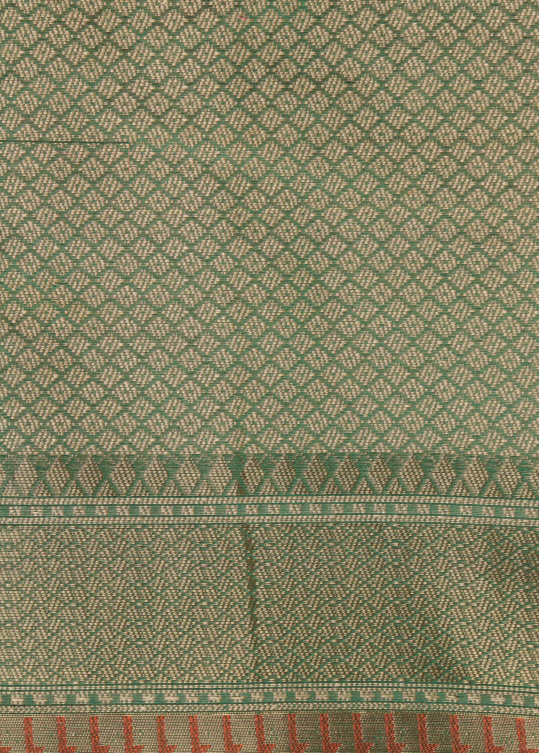 Green Cotton Saree