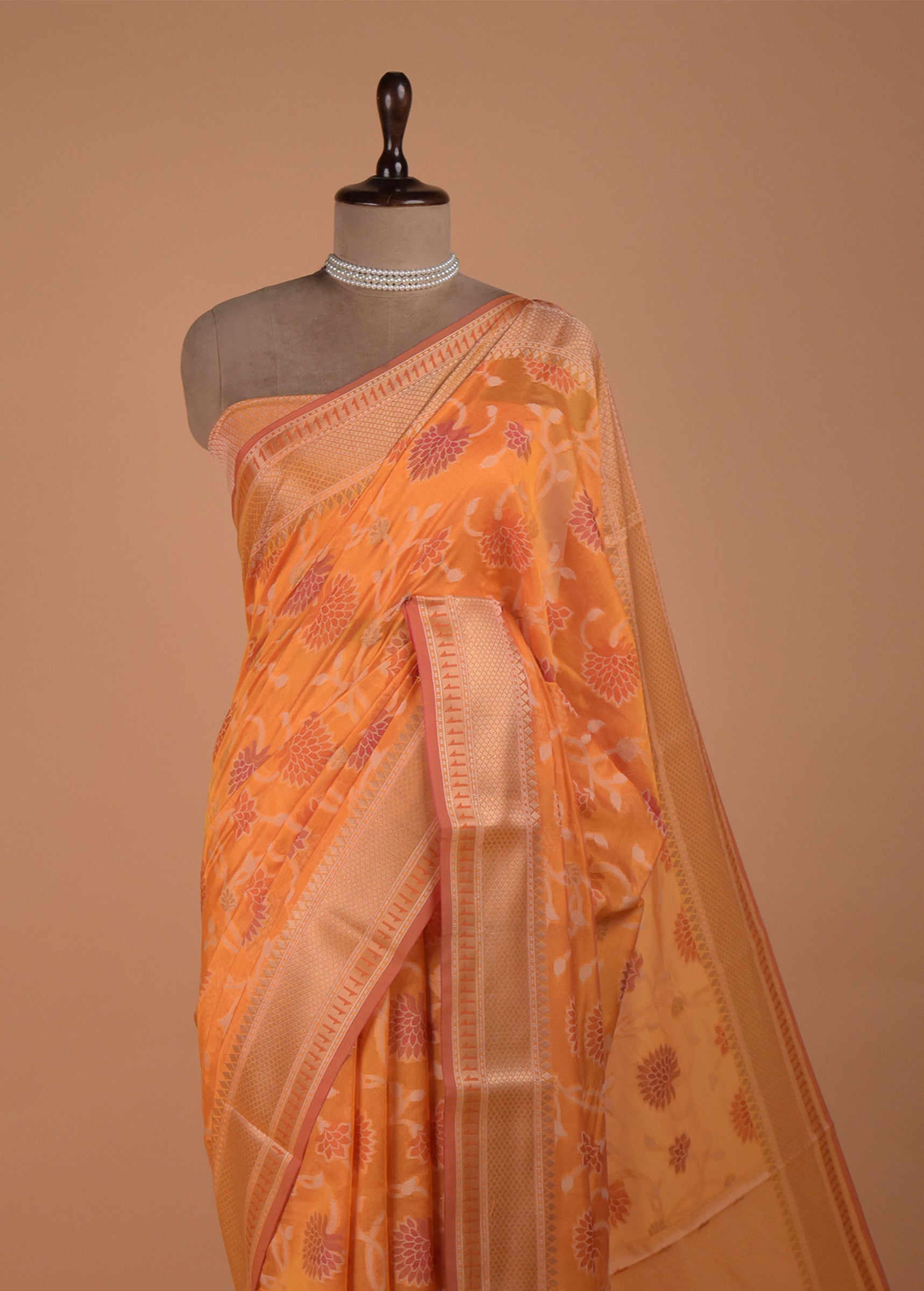 Yellow Cotton Saree