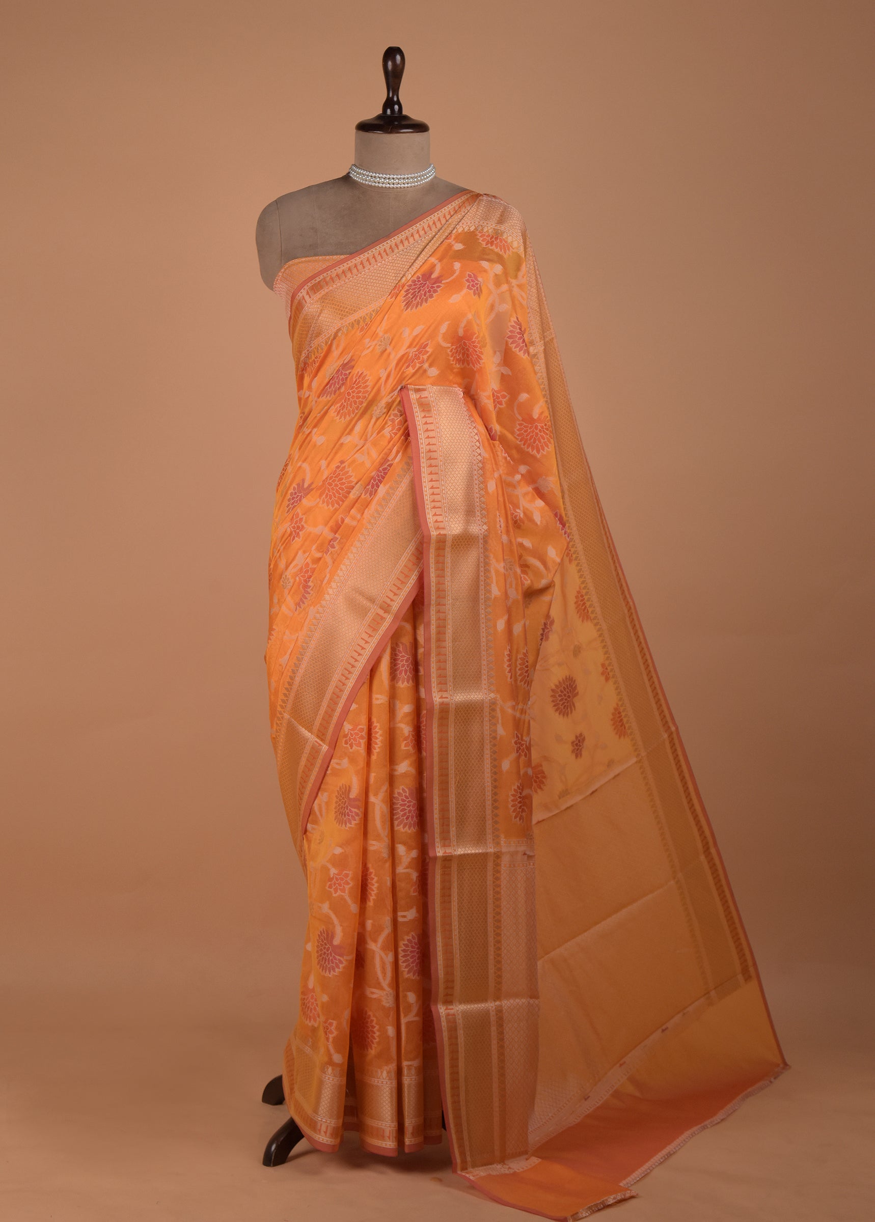 Yellow Cotton Saree