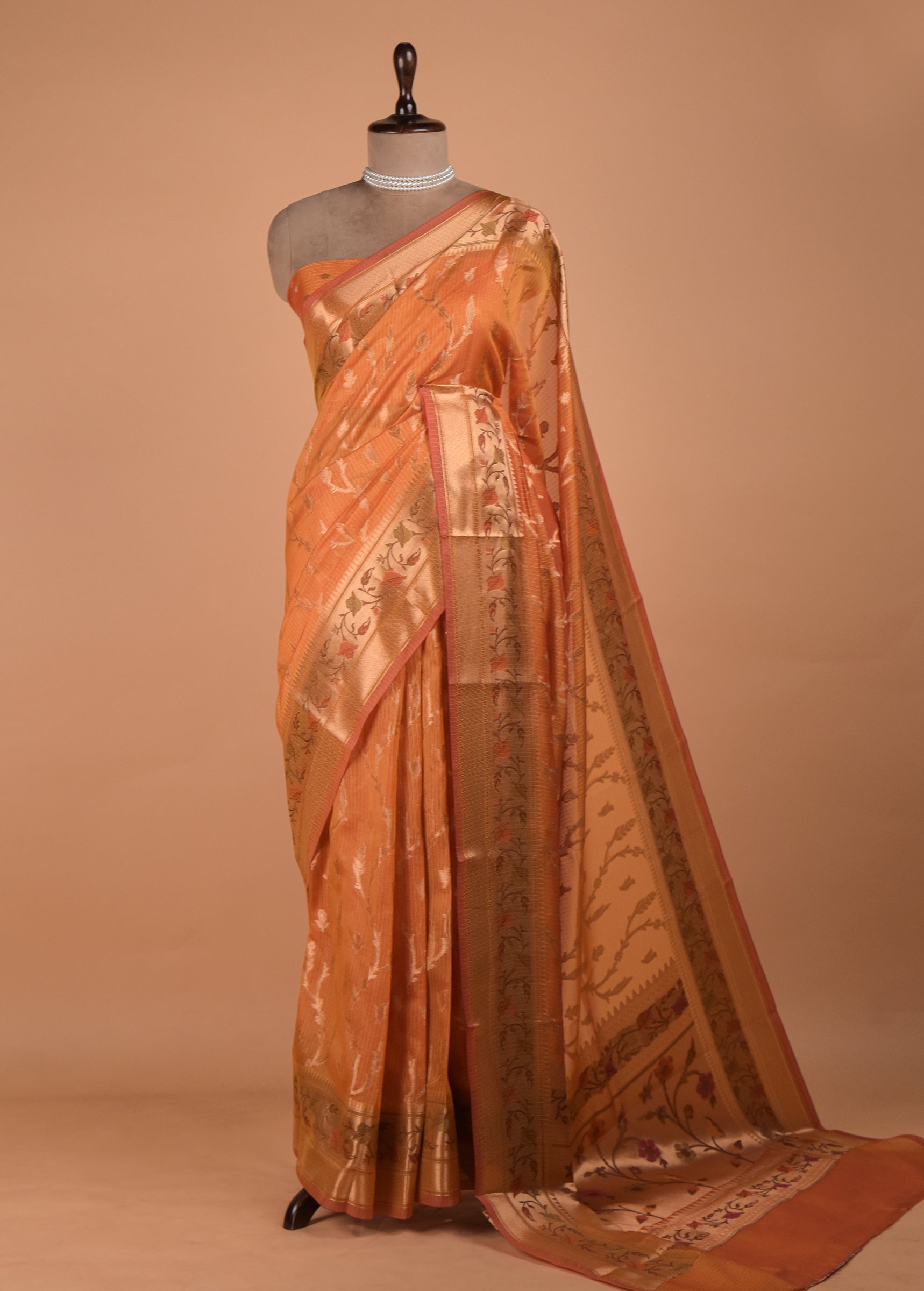 Yellow Cotton Saree