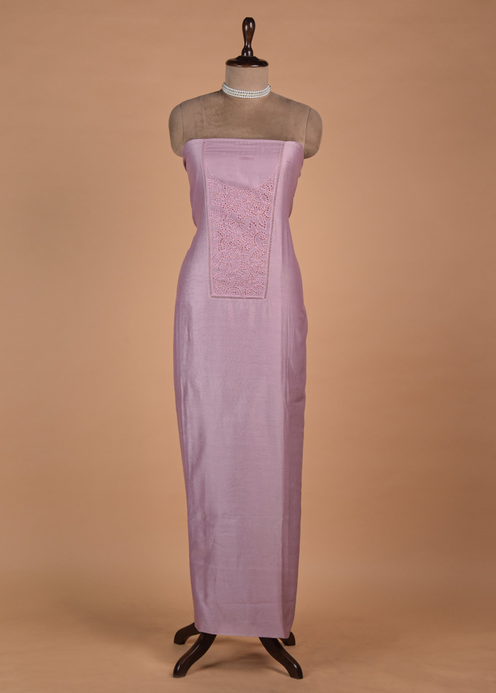 Lilac Organza Dress Material - Image 2 | Greenways Delhi