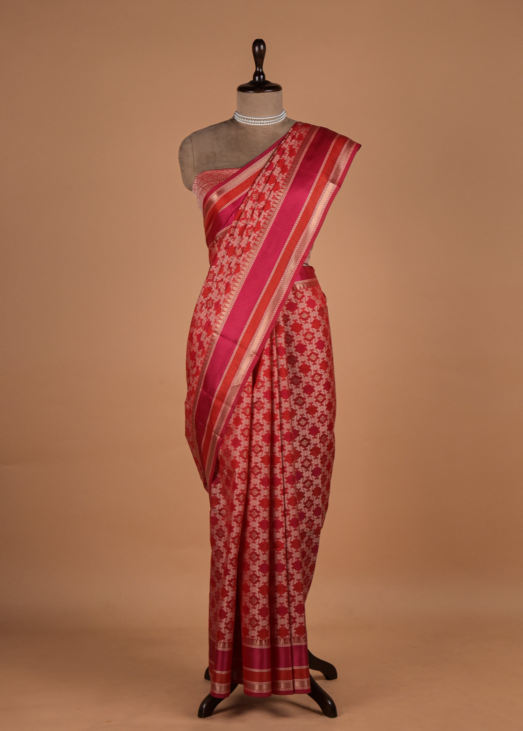 Red Cotton Saree