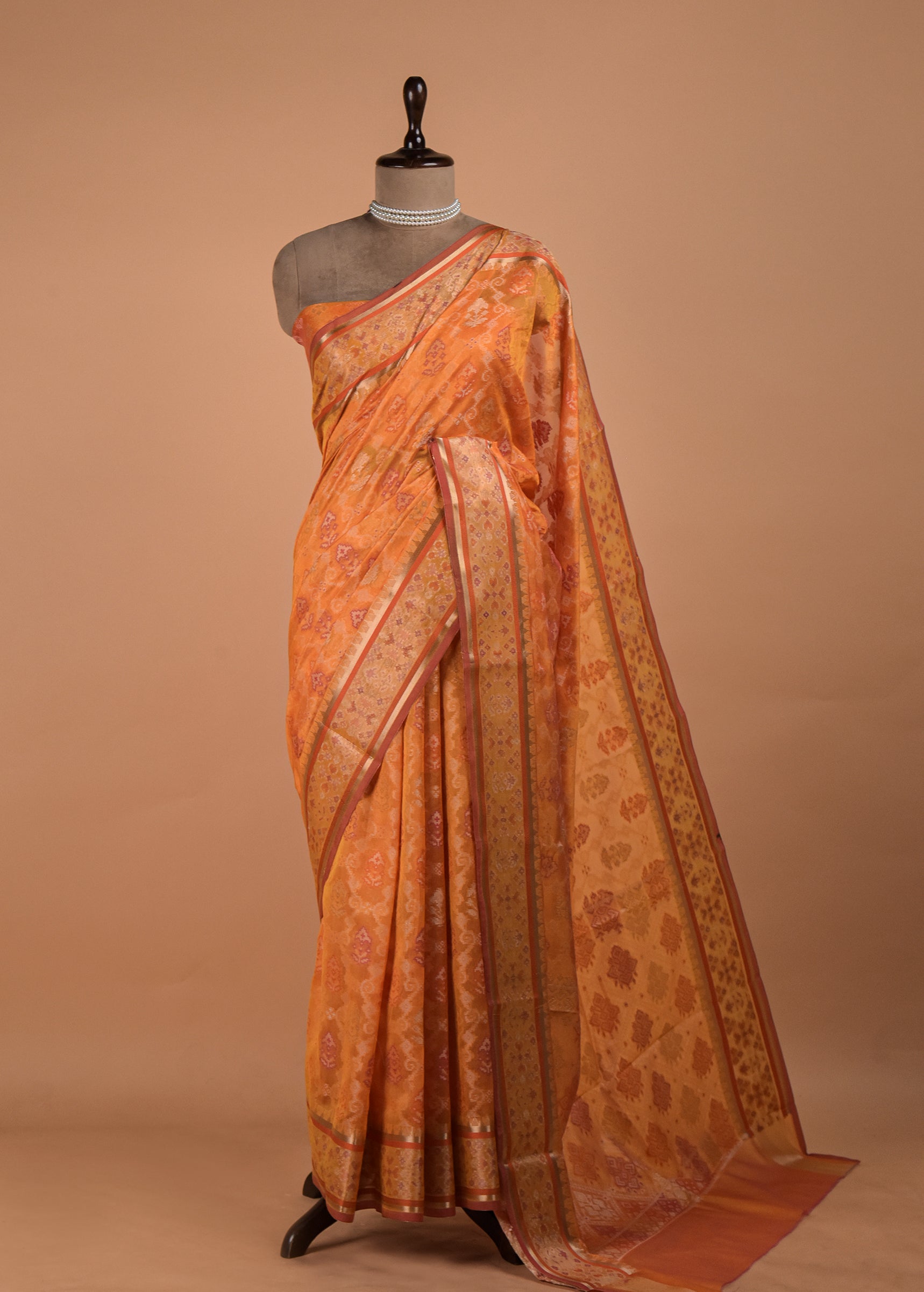 Yellow Cotton Saree
