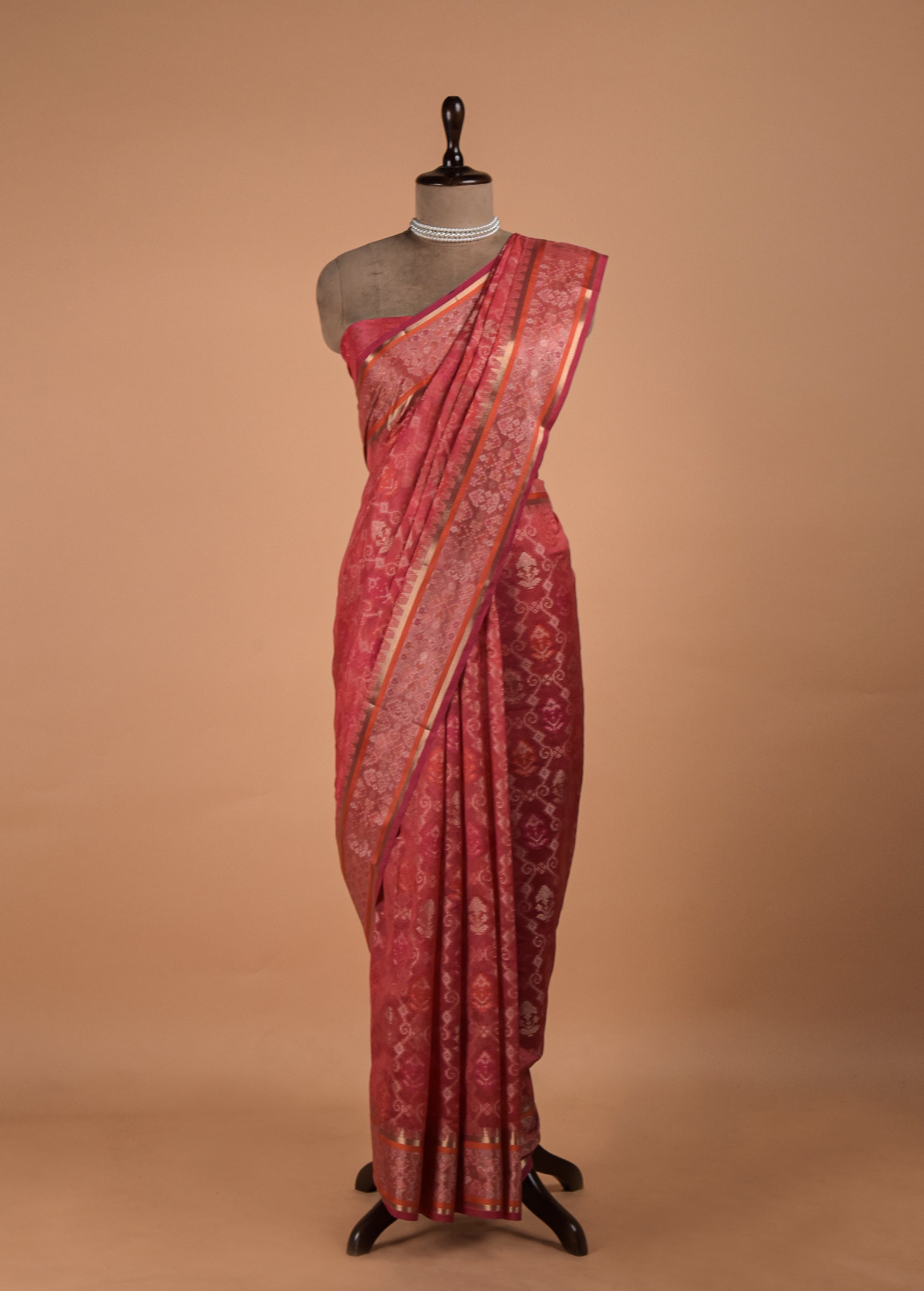 Pink Cotton Saree