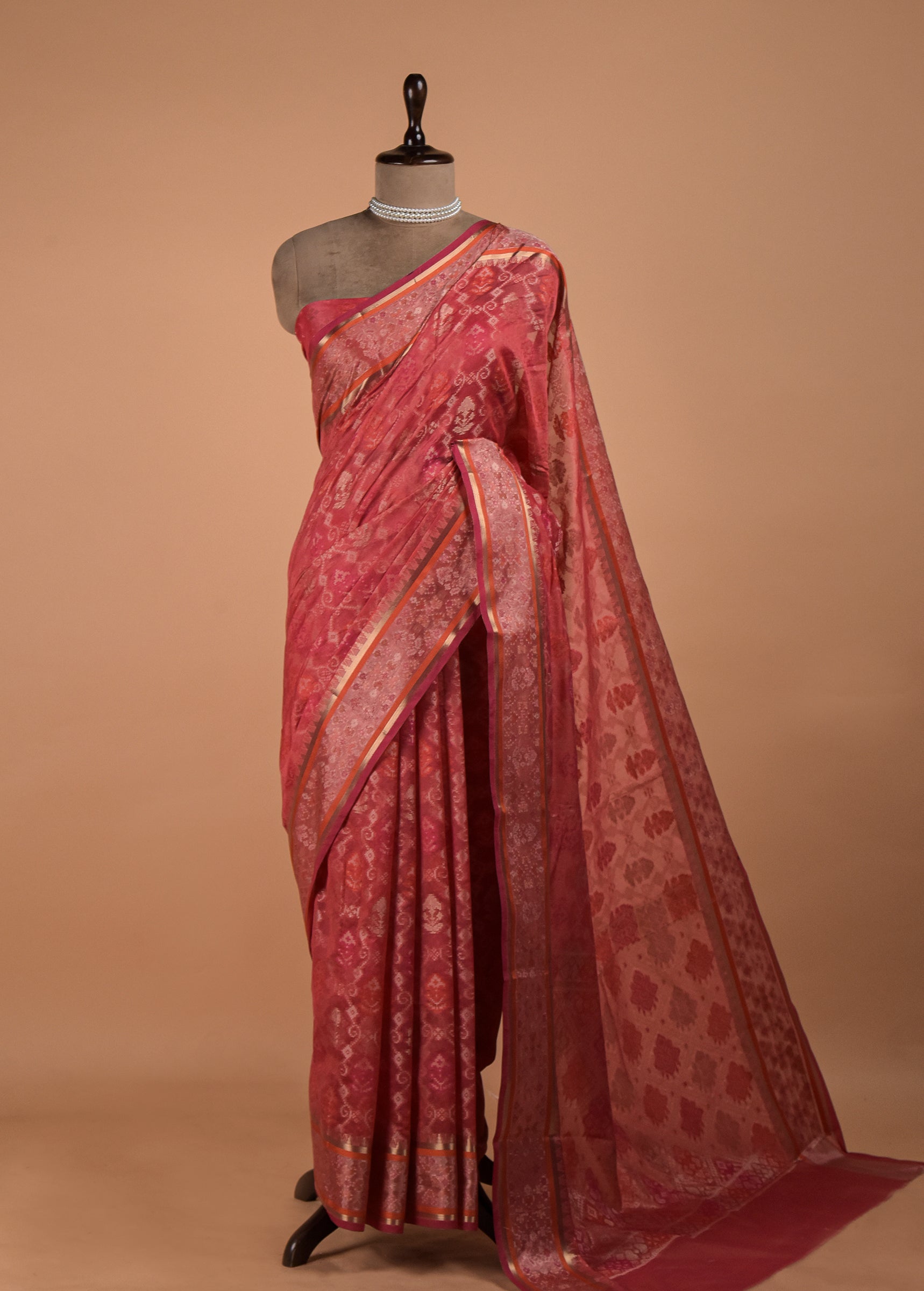 Pink Cotton Saree
