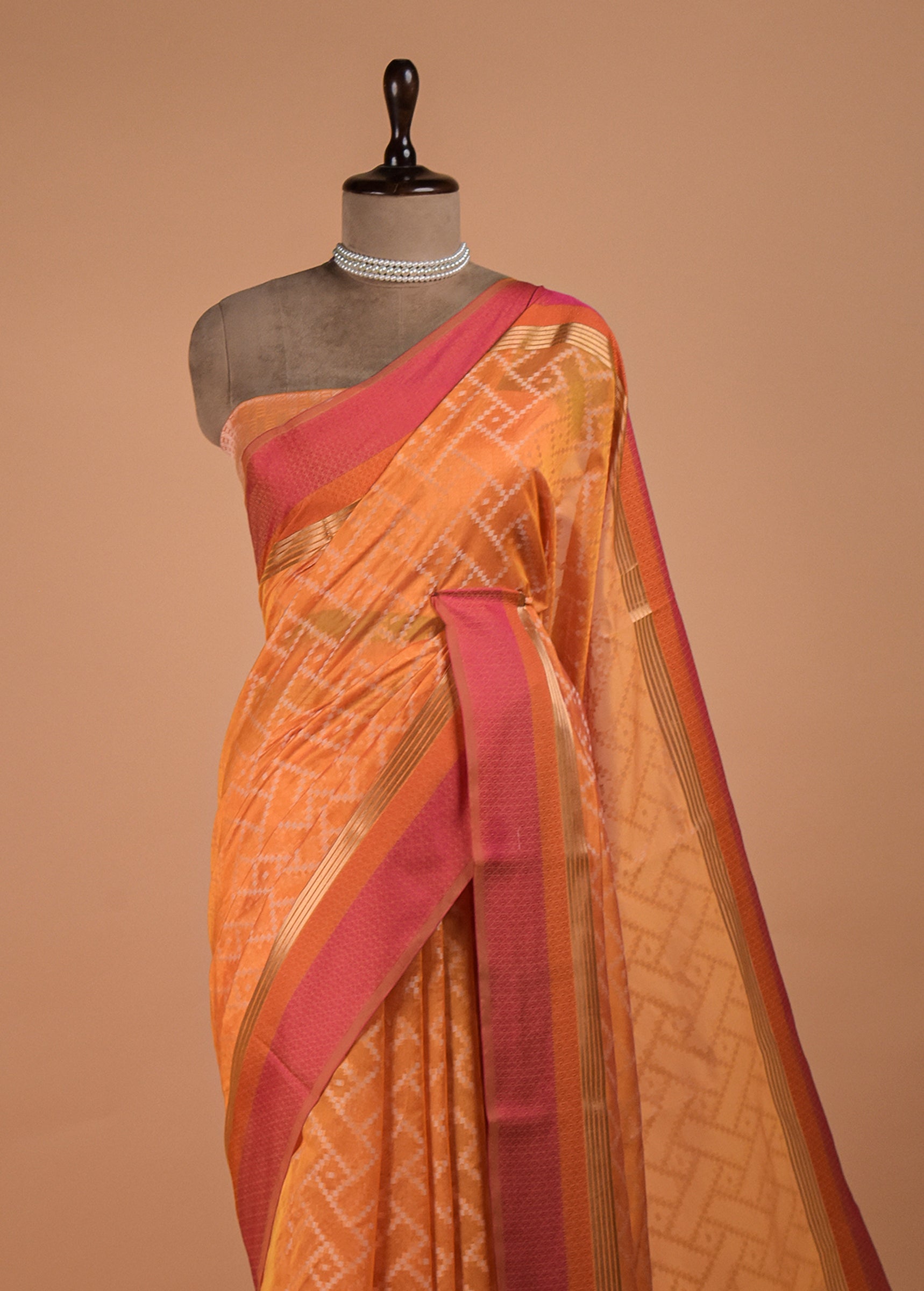Yellow Cotton Saree