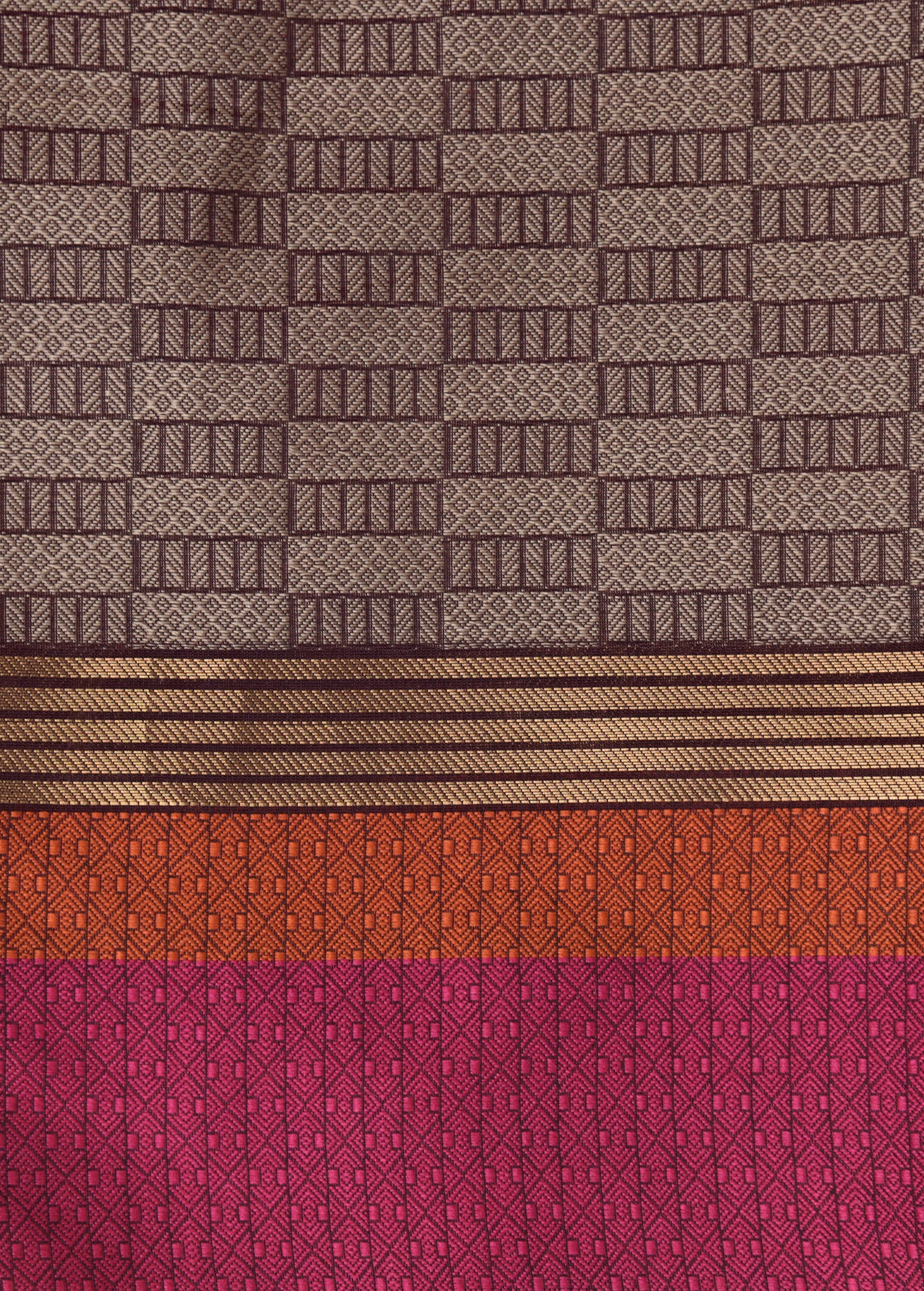 Purple Cotton Saree