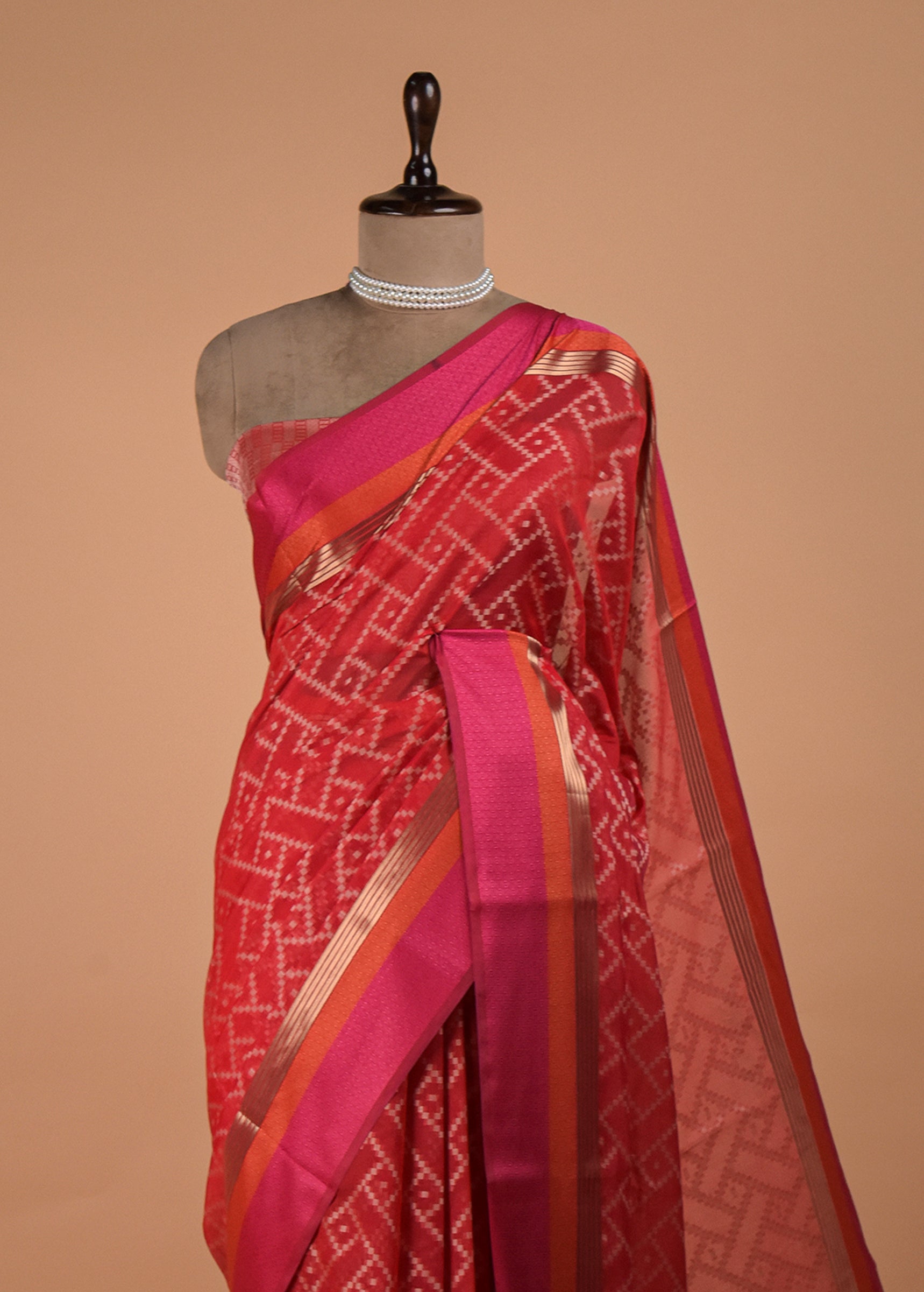 Red Cotton Saree