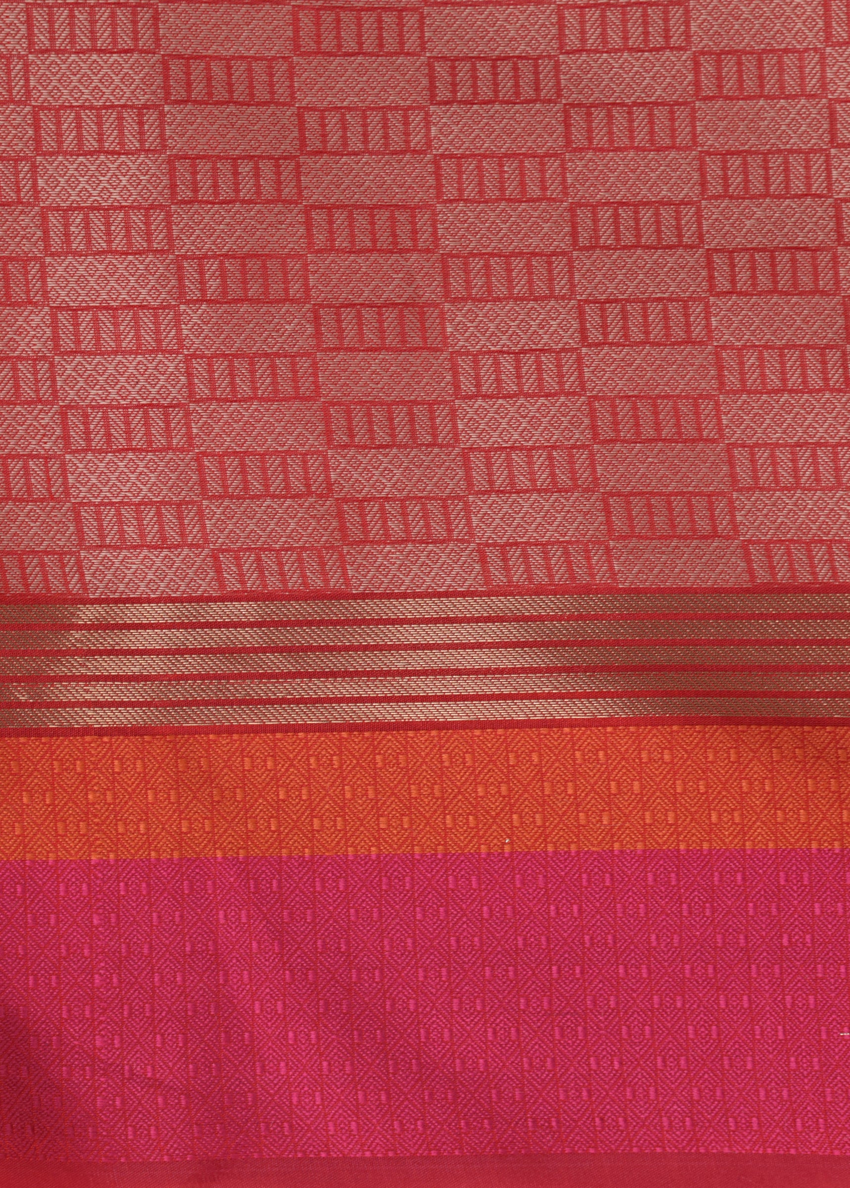 Red Cotton Saree