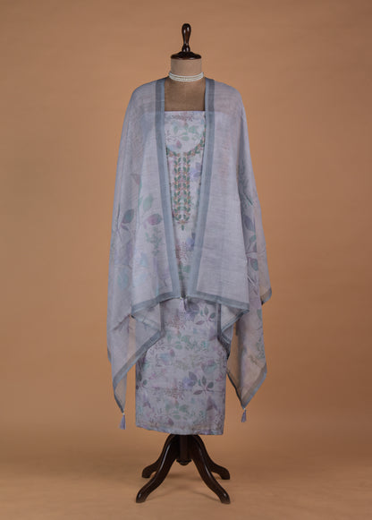 Multicoloured Linen Dress Material | Greenways Delhi
