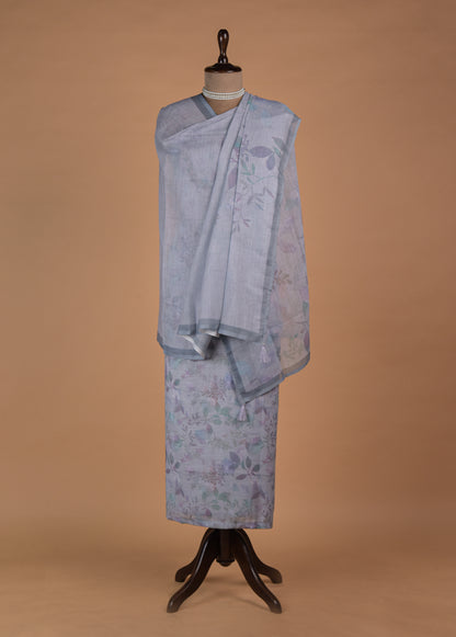 Multicoloured Linen Dress Material - Image 3 | Greenways Delhi