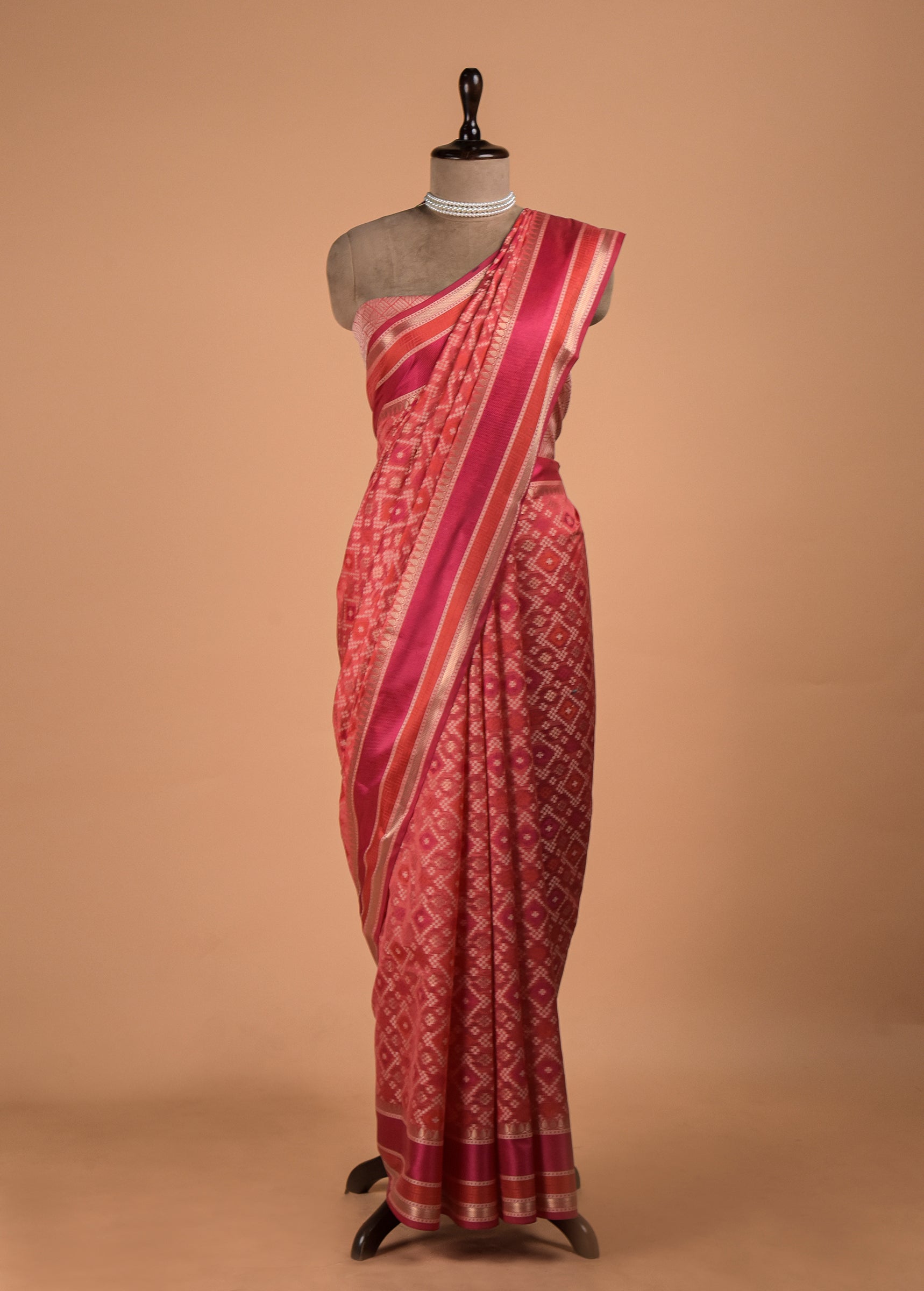 Pink Cotton Saree