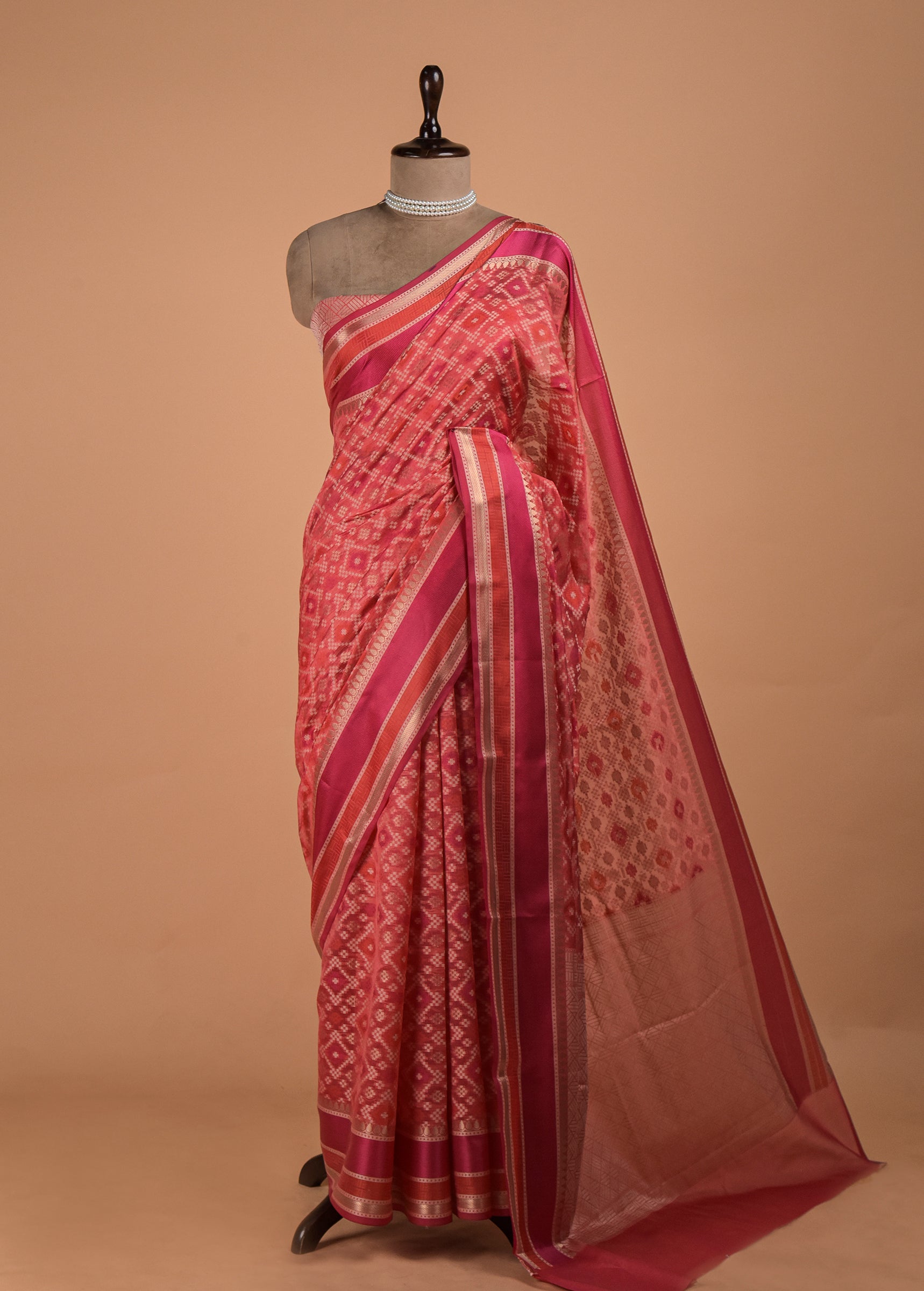 Pink Cotton Saree