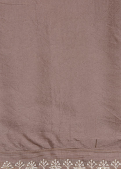 Beige Mul Chanderi Dress Material - Image 4 | Greenways Delhi