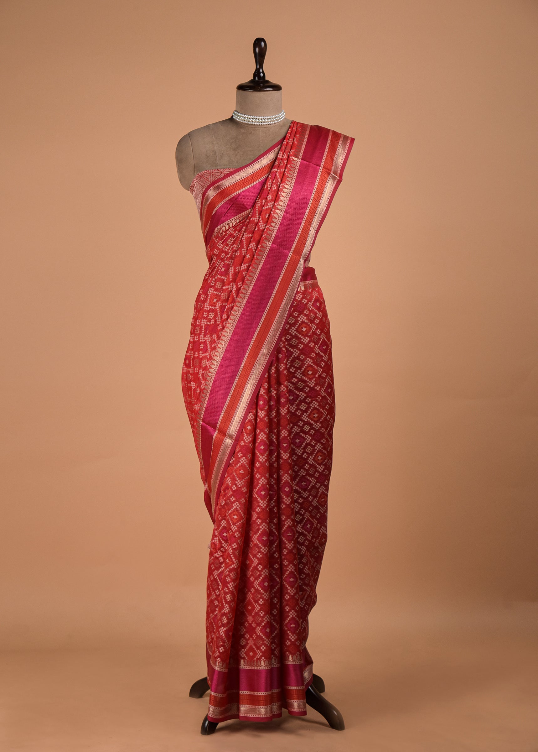 Red Cotton Saree