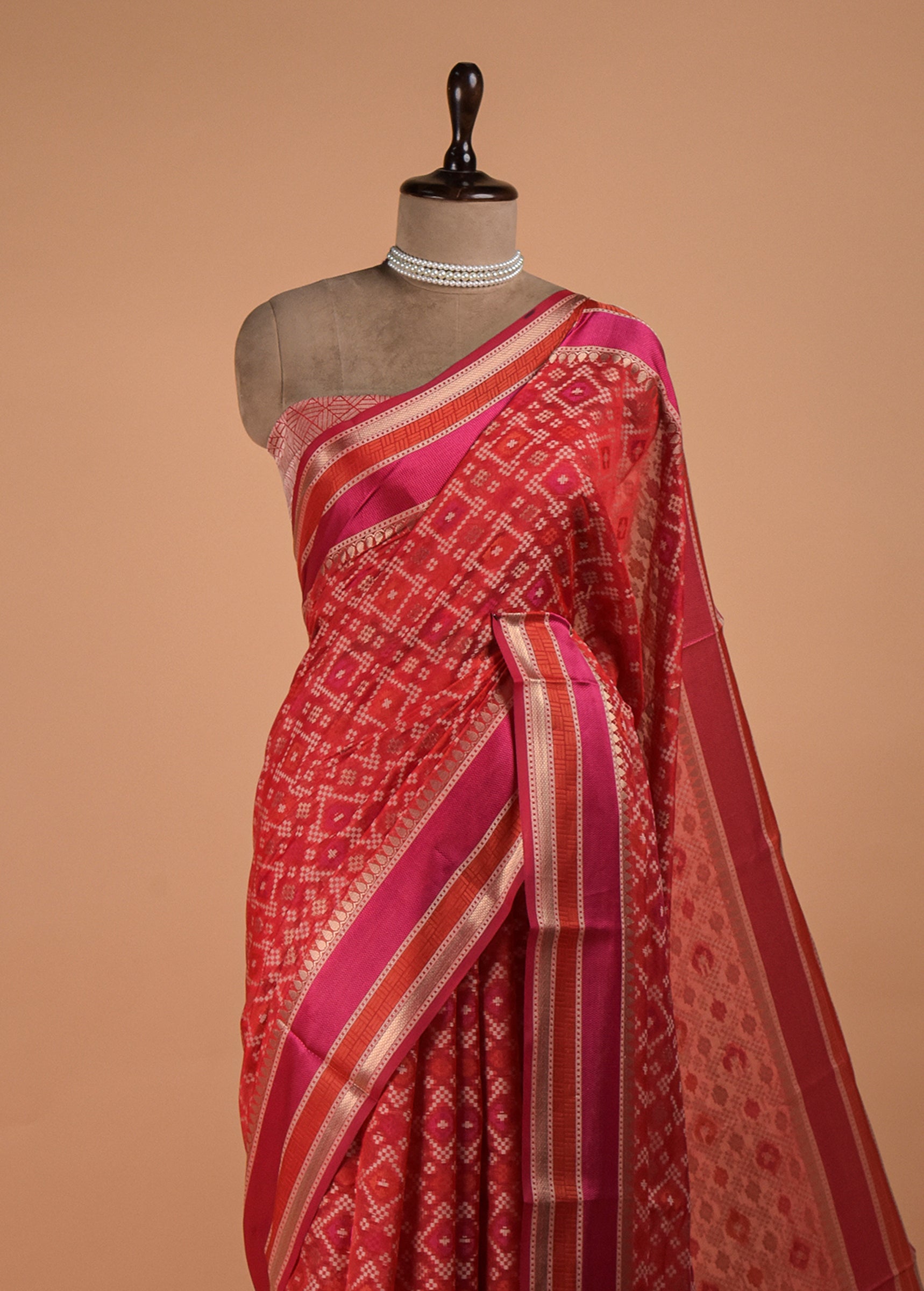 Red Cotton Saree