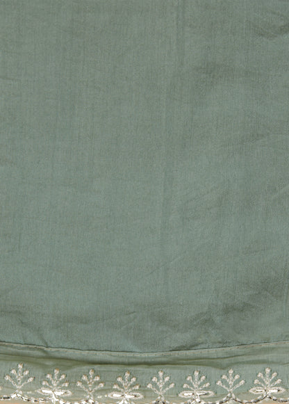 Green Mul Chanderi Dress Material - Image 4 | Greenways Delhi