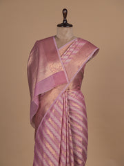 Pink Cotton Banarasi Saree
