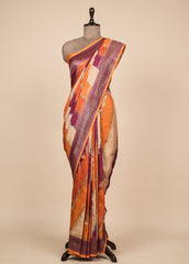 Multicoloured Tissue Georgette Banarasi Saree