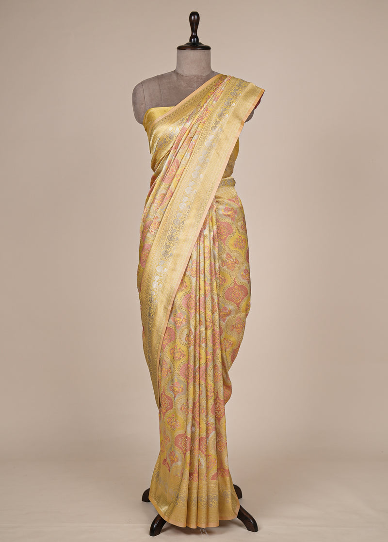 Gold Tissue Silk Banarasi Saree