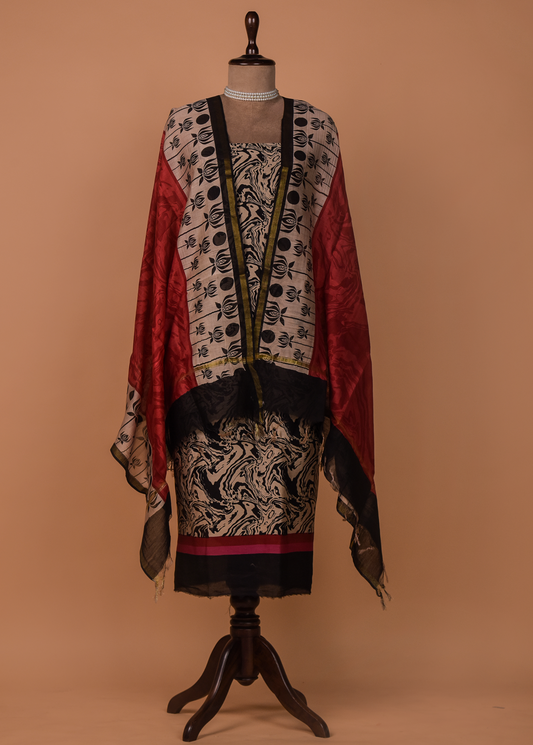 Multicoloured Cotton Dress Material