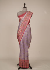 Purple Tissue Silk Banarasi Saree