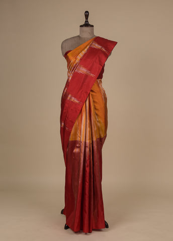 Red Silk Kanjeevaram Saree