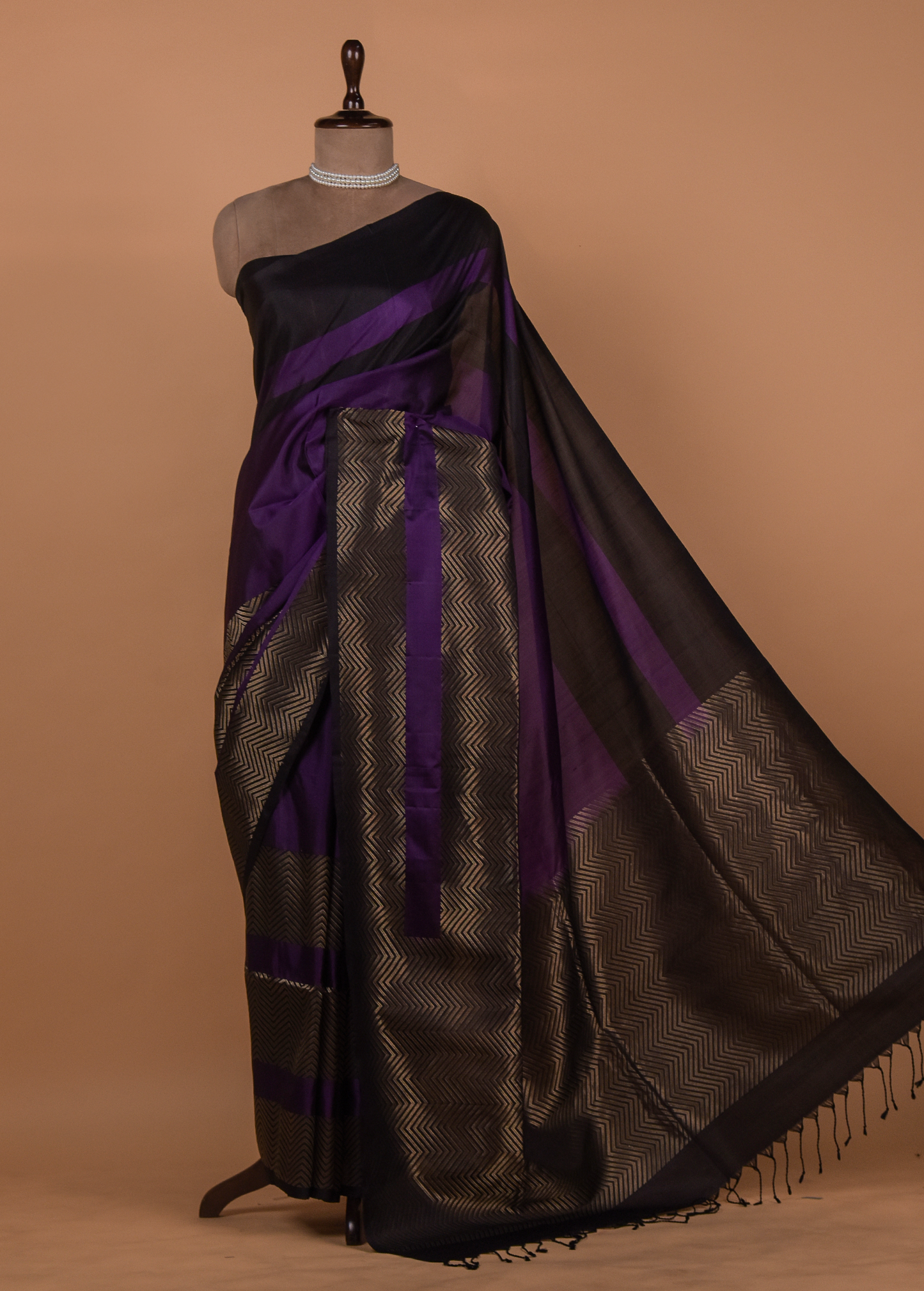 Multicoloured Silk Kanjeevaram Saree