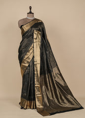 Black Silk Kanjeevaram Saree