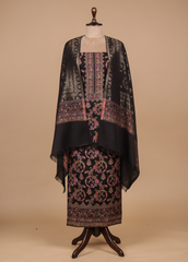 Black Pashmina Dress Material