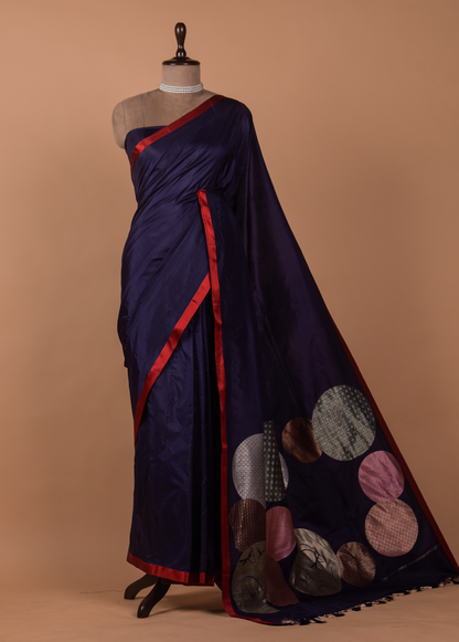 Blue Silk Banarasi Saree