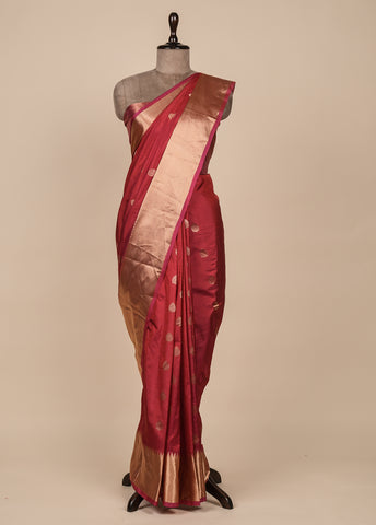 Pink Silk Kanjeevaram Saree