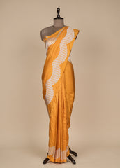 Yellow Silk Banarasi Saree