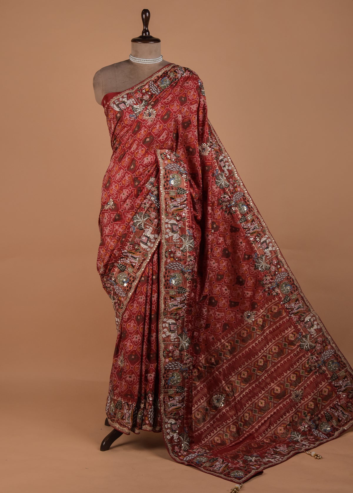 Red Silk Patola Saree