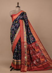 Blue Silk Patola Saree