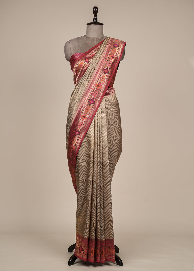 Gold Tissue Silk Banarasi Saree