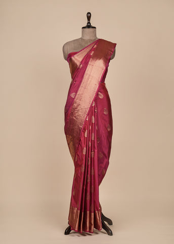 Pink Silk Kanjeevaram Saree