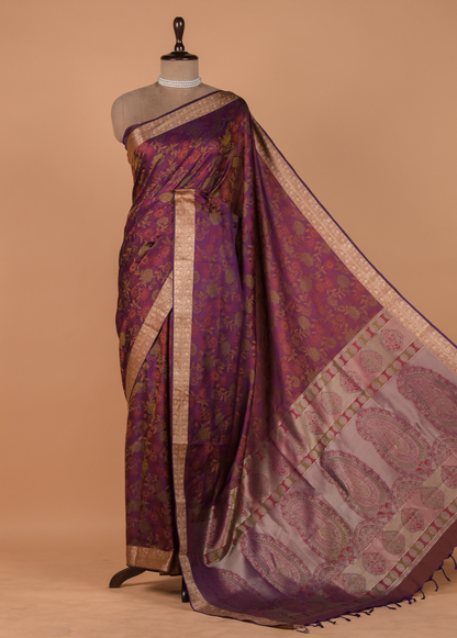 Pink Art Silk Kanjeevaram Saree