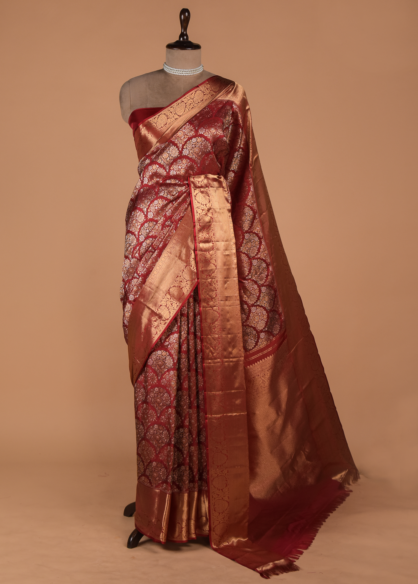 Red Silk Kanjeevaram Saree