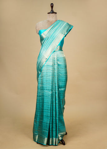 Blue Georgette Banarasi Saree