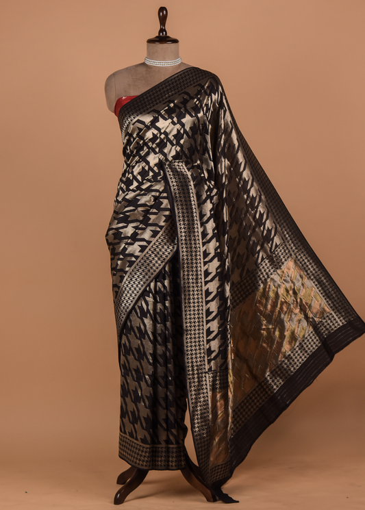 Black Georgette Banarasi Saree