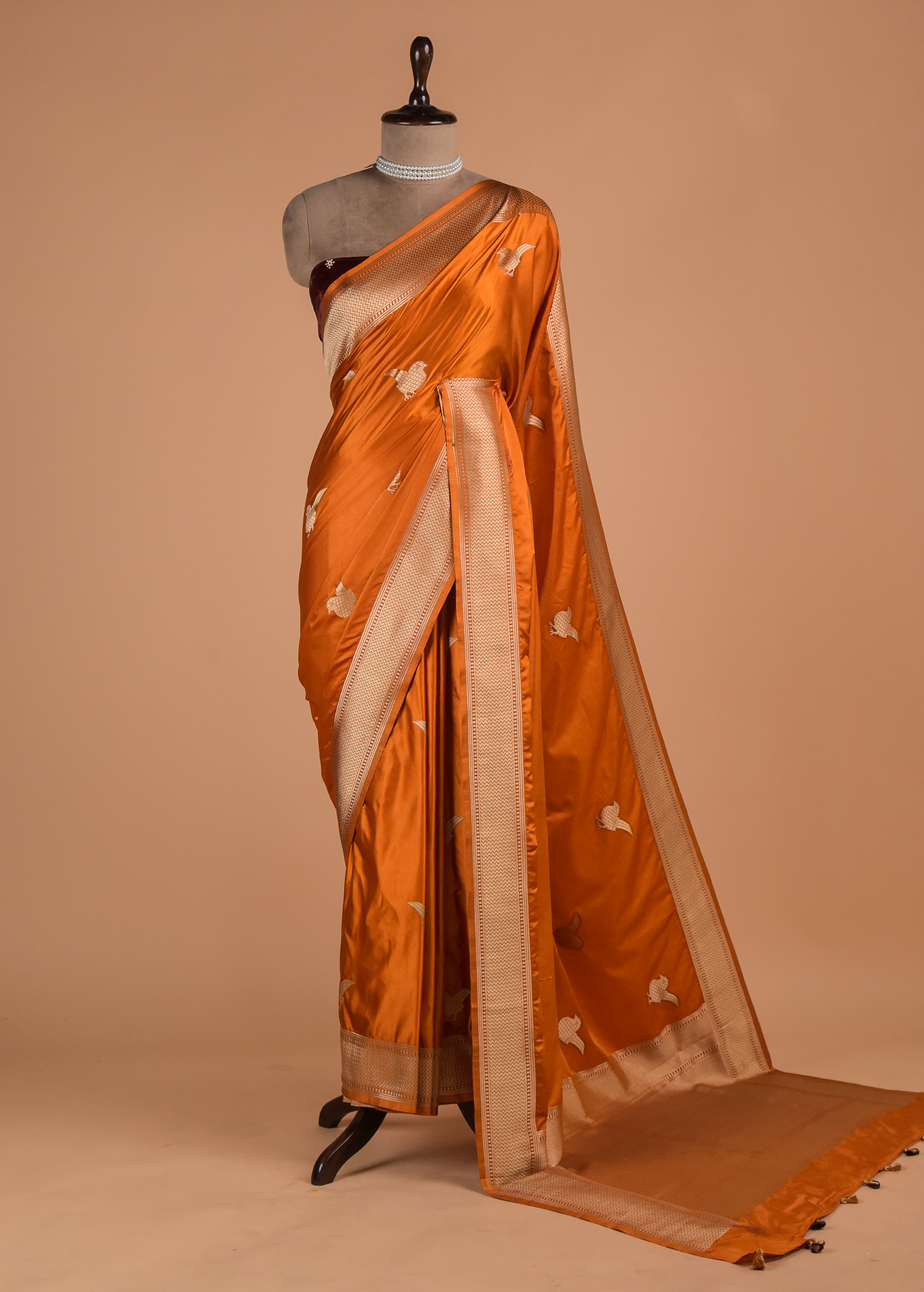 Yellow Art Silk Banarasi Saree