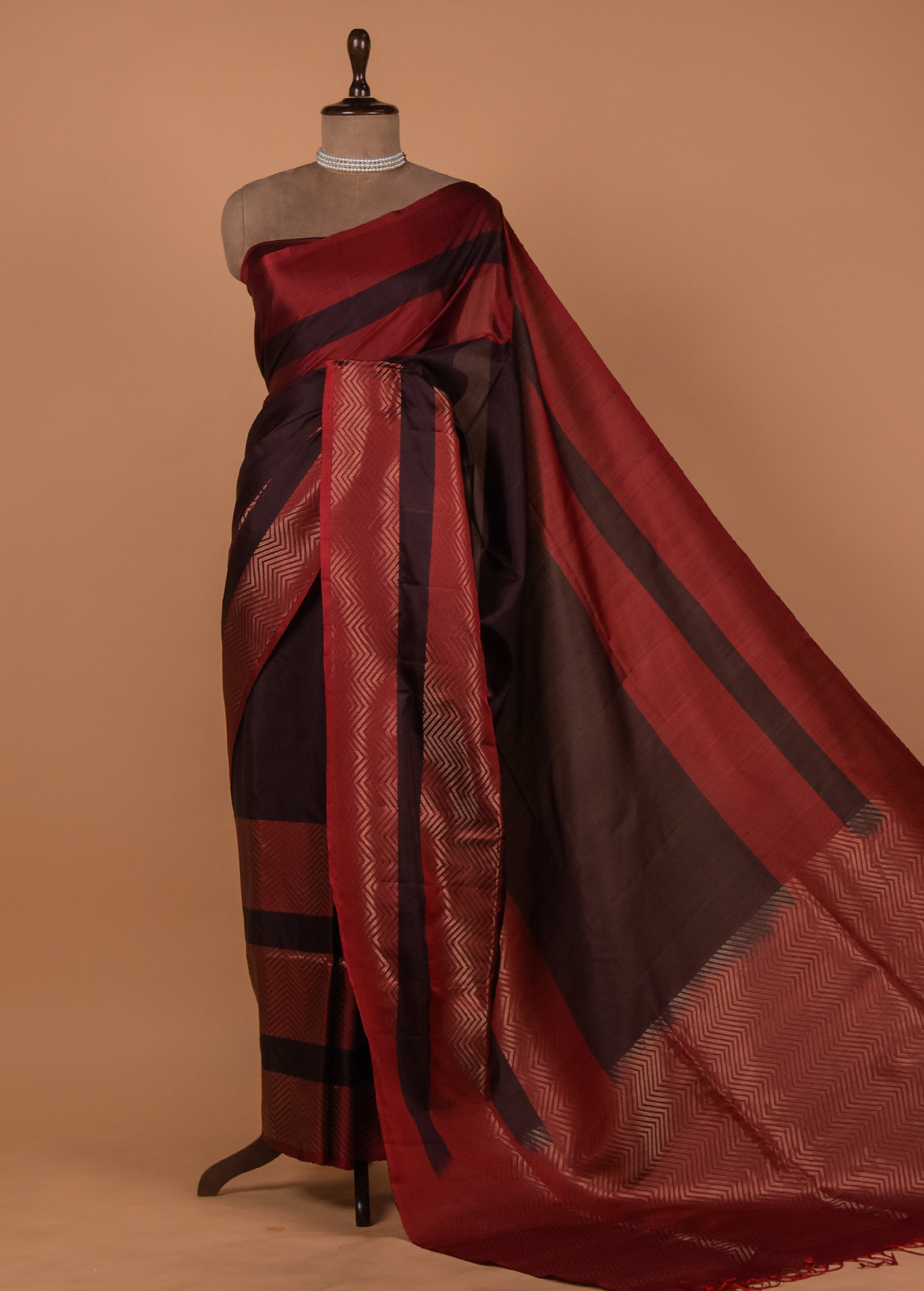 Multicoloured Silk Kanjeevaram Saree