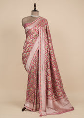 Pink Art Georgette Banarasi Saree