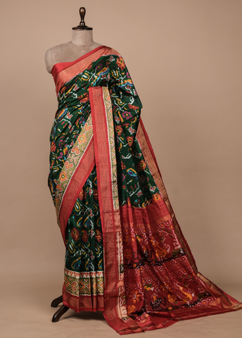 Green Silk Patola Saree