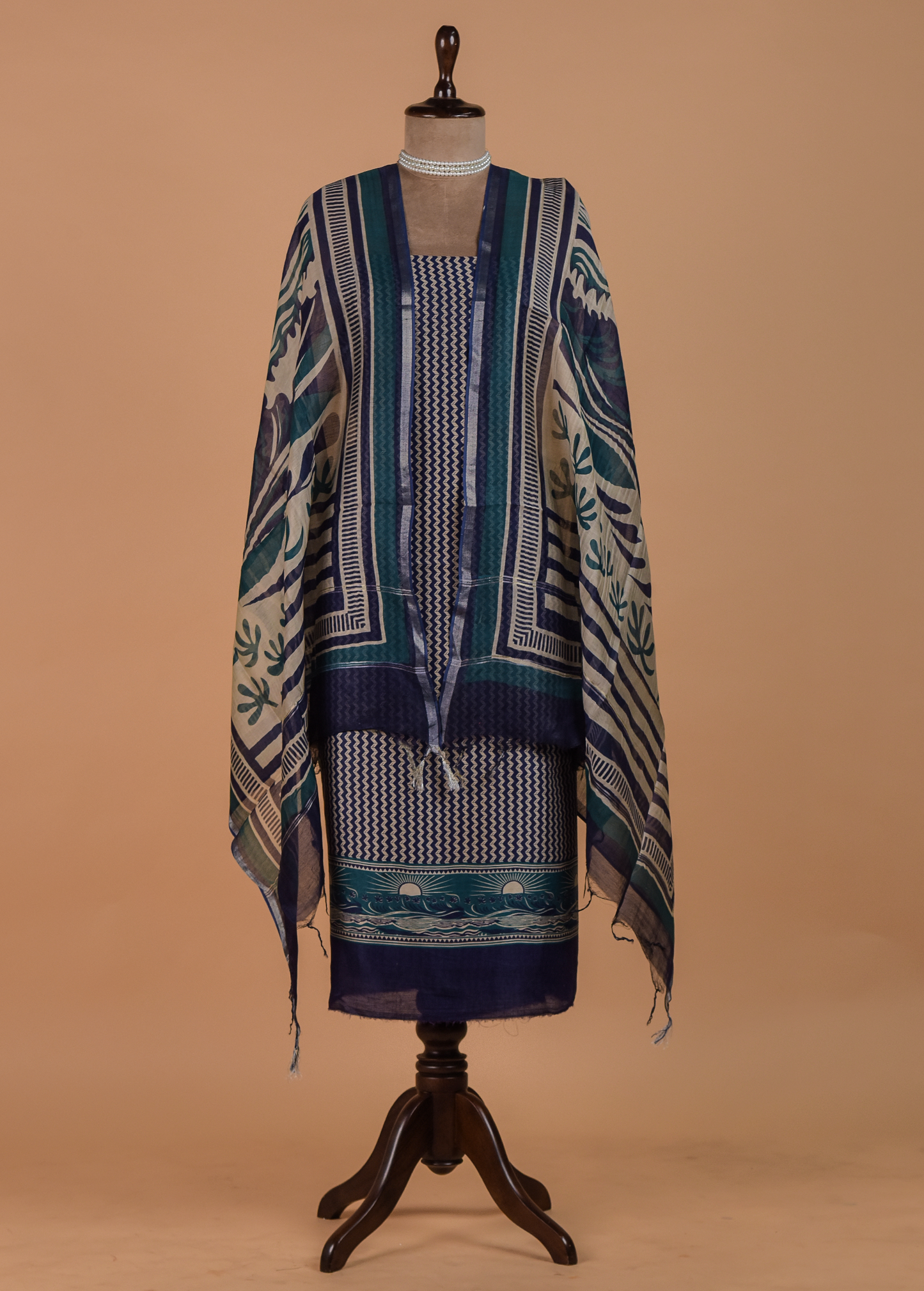 Multicoloured Cotton Dress Material